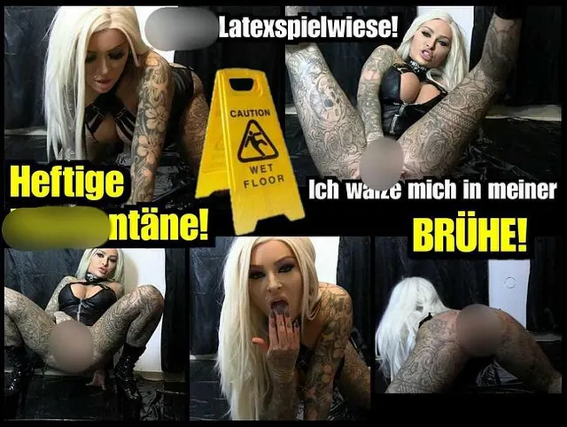 Ich wälze mich in meiner Pissflut!