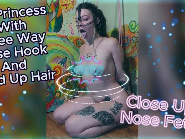 Bondage Pig Princess mit Dreiwege-Nasenhaken