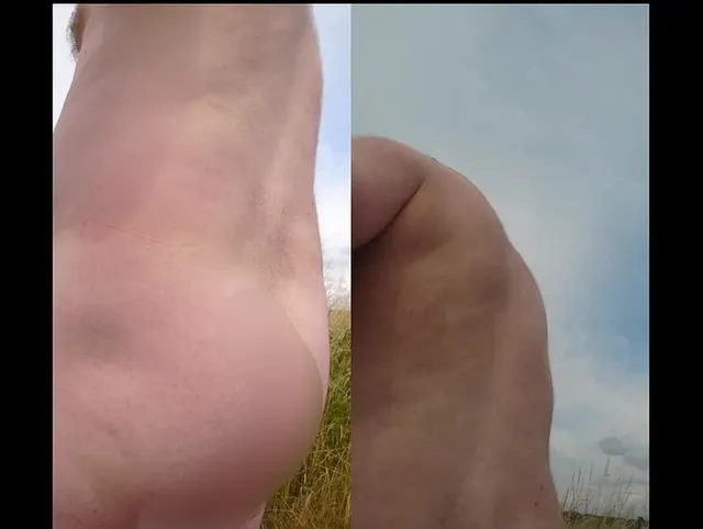 Striptease auf der Radtour ** Penishülle **