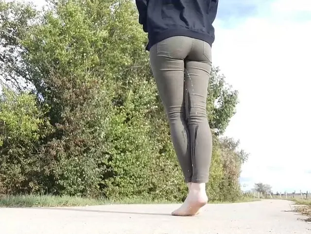 Outdoor einnässen mit Wind