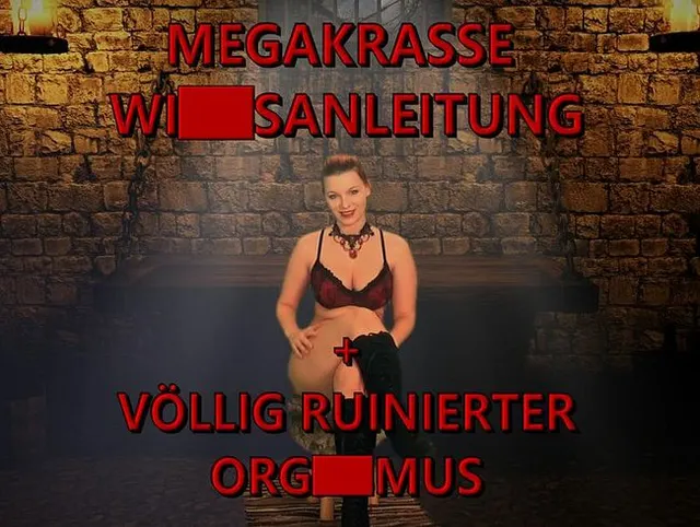 MEGAKRASSE WICHSANLEITUNG + Völlig ruinierter Orgasmus