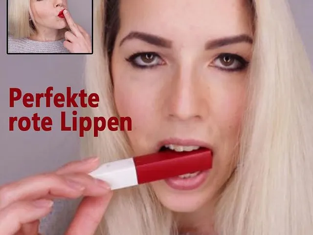Perfekte ROTE Lippen