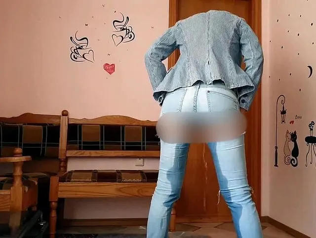 Meine Jeans ist wieder nass