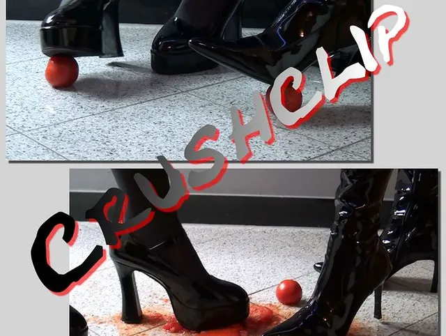 Crush und Trampling mit Tomaten