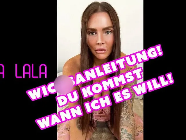 Du wichst heute wie ich es will!
