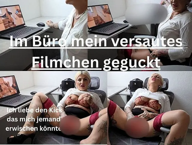 Vorschau aus Nahaufnahmen: Im Büro heimlich versautes Zeugs geguckt und zu geil geworden