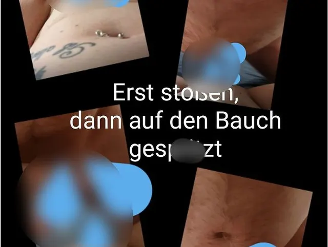 Erst stoßen, dann auf meinen Bauch gespritzt!