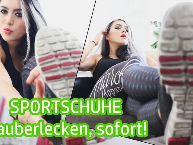 SPORTSCHUHE sauberlecken, sofort!