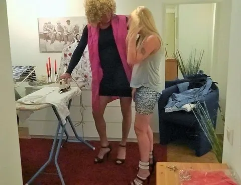 Tranny beim Bügeln entsaftet