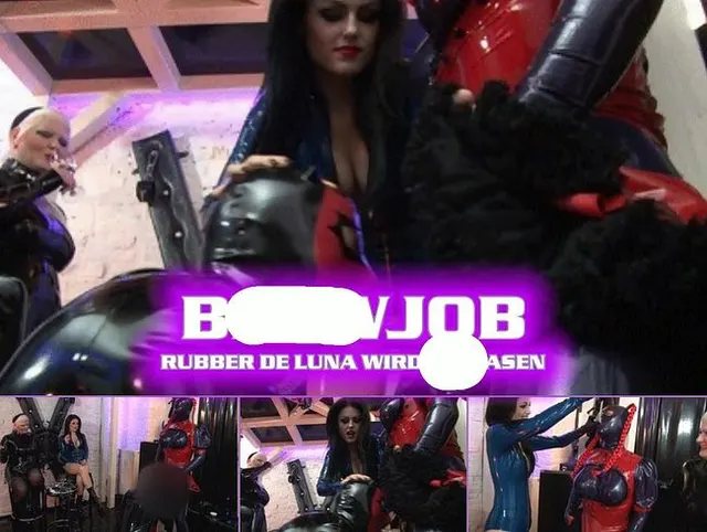 Rubber de Luna Blowjob
