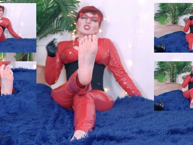 FemDom POV: SPH (Small Penis Humiliation) + CEI (Cum Eating Instructions) + Foot Fetish + PVC Cloth