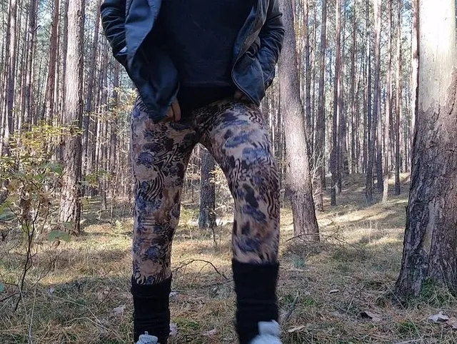 im Wald Druck abgelassen