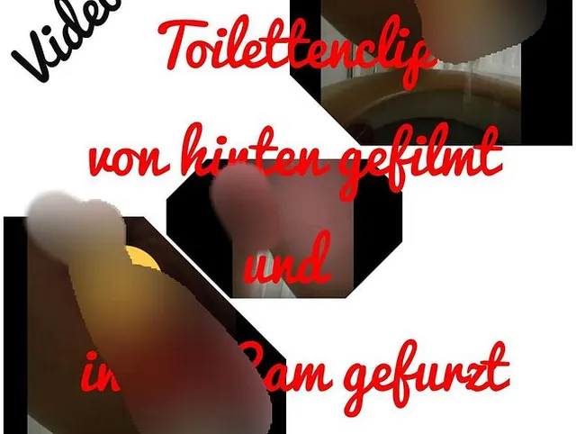 Toilettenclip von hinten gefilmt...und direkt in die Cam gefurzt!