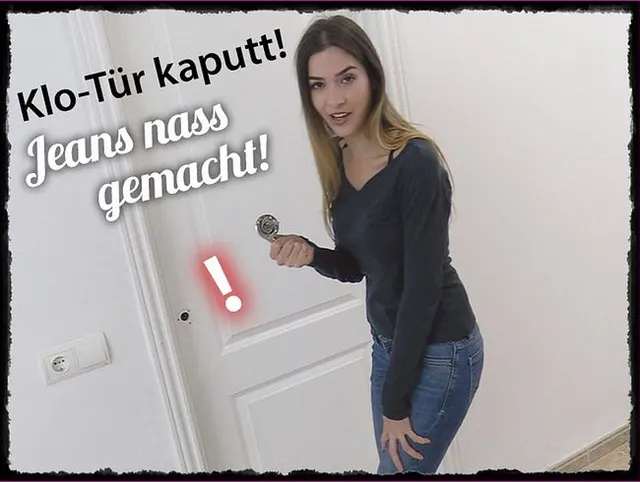 Fuck! Klotür kaputt - voll in die Jeans gepisst!
