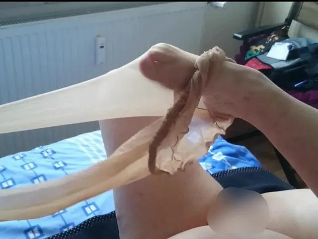 BBW MILF und mein Penis in Nylon