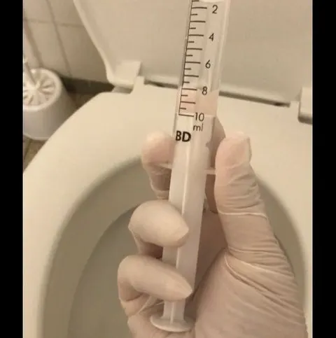 Einlauf von der Krankenschwester