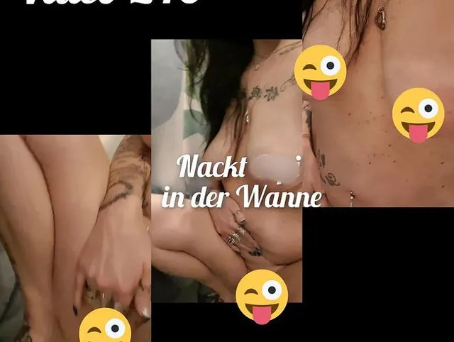 Nackt Pipi in der Wanne