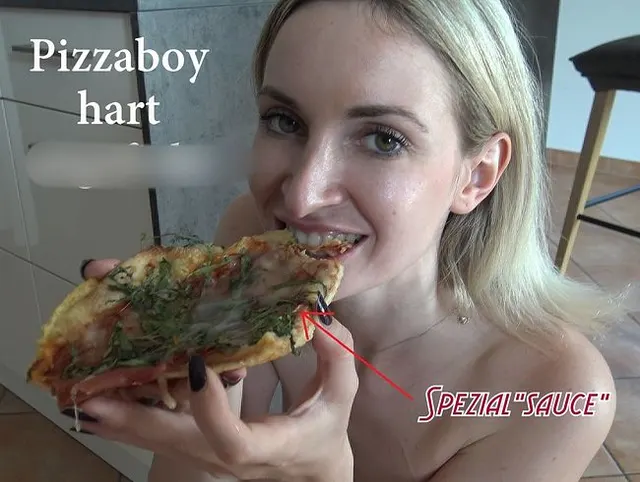 Pizzaboy hart abgefickt