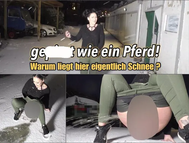gepisst wie ein Pferd !!