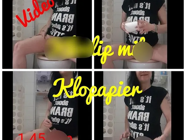 Kloclip mit Toilettenpapier