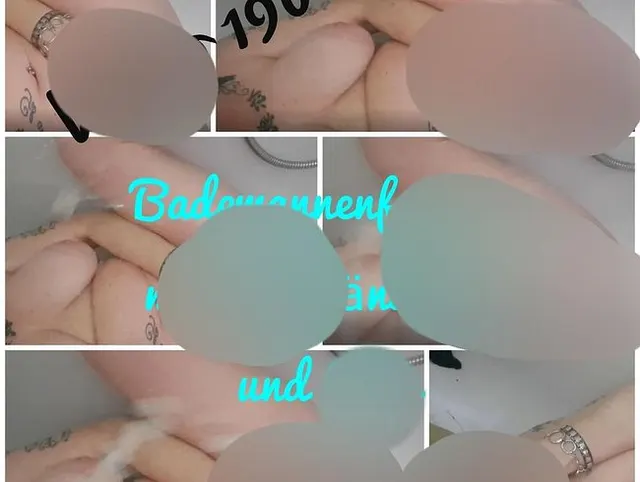 Badewannenfontäne mit OB Bändchen und Pups