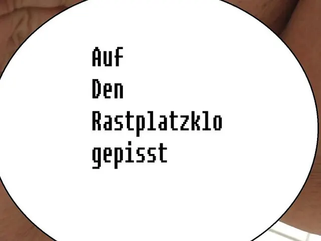 Auf den Rastplatzklo gepisst