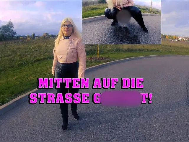Mitten auf die Strasse gepisst!