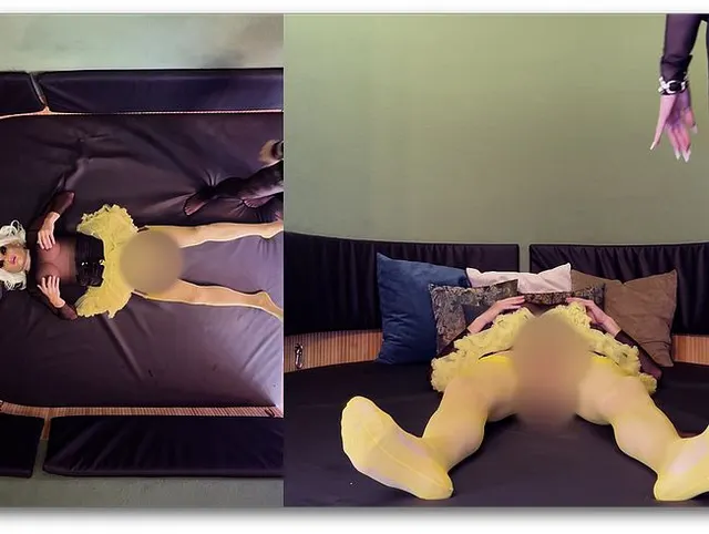 Nylonfüßen spüren und Facesitting