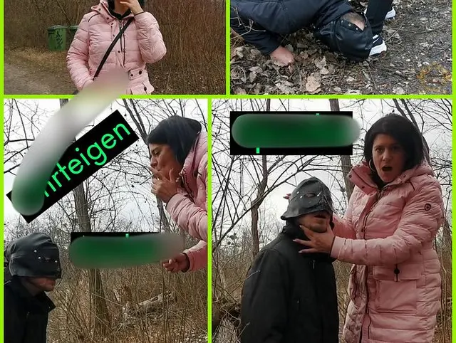 Losergesicht zum Ohrfeigen, Anspucken und Abäschern