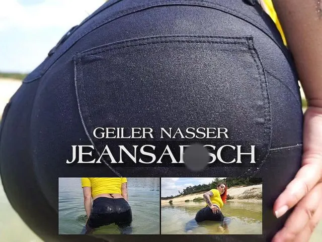 Geiler nasser Jeansarsch