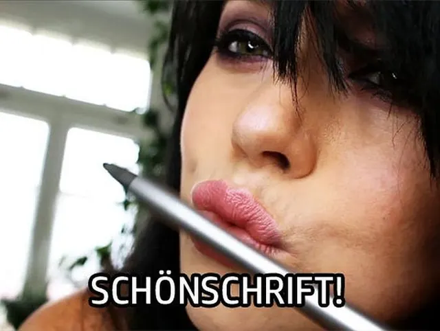 Sklavenbeschäftigung - SCHÖNSCHRIFT!