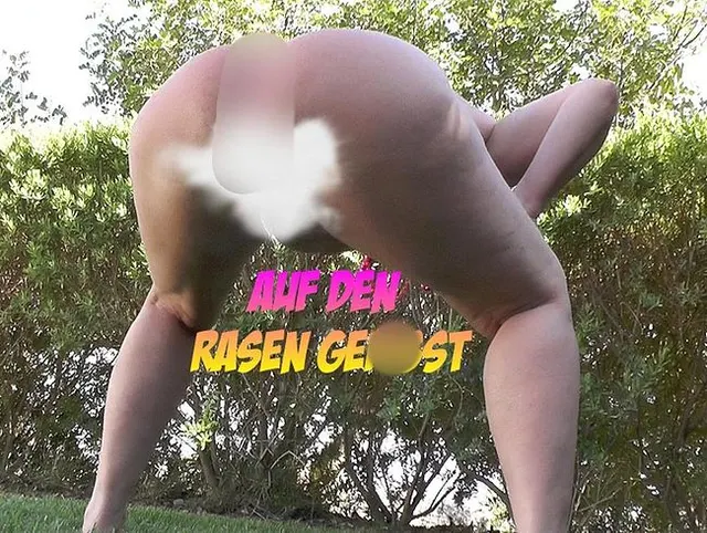 Auf den Rasen gepisst