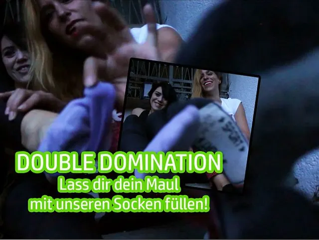 DOUBLE DOMINATION - Lass dir dein Maul mit unseren Socken füllen!