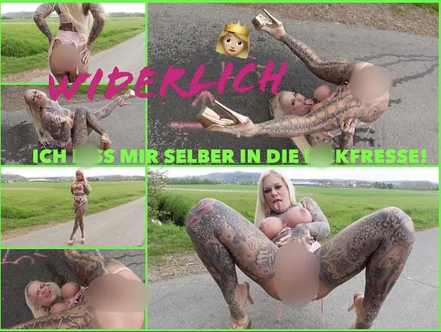 WIDERLICH! | ICH PISSE MIR SELBER IN DIE FICKFRESSE!