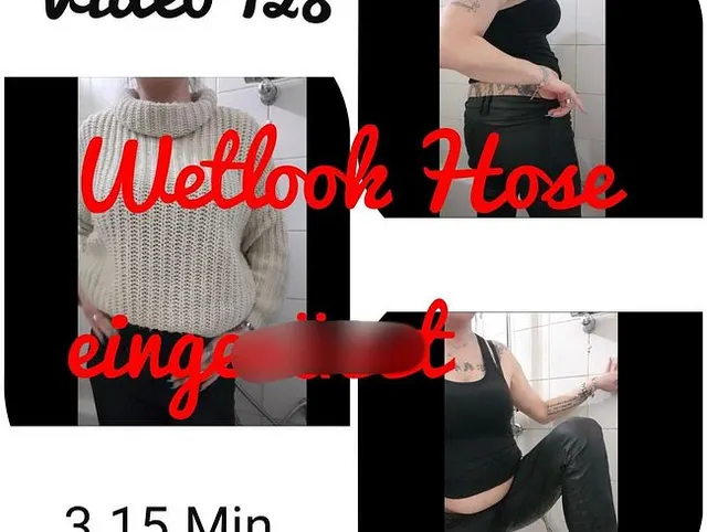 Wetlook Hose eingenässt