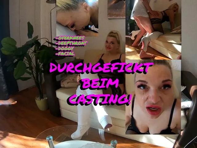 Durchgefickt beim Casting!