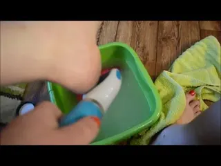 Ich nehm Euch mit Vorbereitung schöne Silvester-Füße hahaha