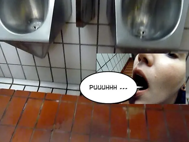 Pisseabfüllung aufm Rastplatz-Klo