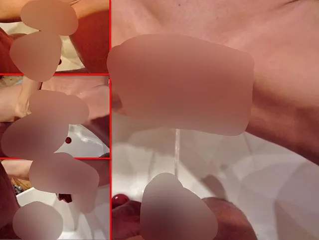 NS-Schwanzdusche mit sexgeschwollener Muschi