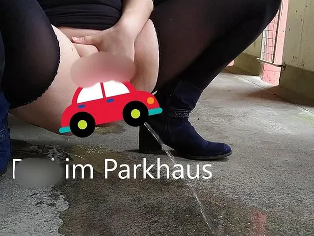 Pipi im Parkhaus