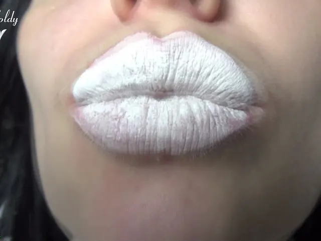 Magische weiße Lippen