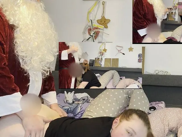 Weihnachtsfick 2024 Ho ho ho gib mir deine Rute Santa