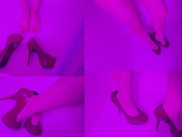 I bathed in heels