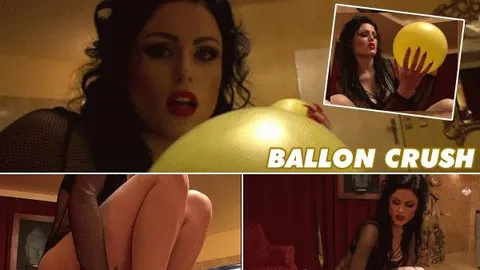 Balloon Crush auf dem Sklavenschwanz