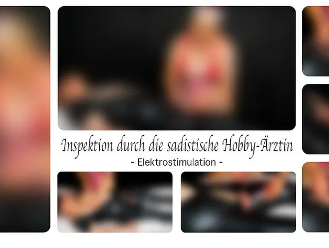 Inspektion durch die sadistische Hobby-Ärztin - Elektrostimulation