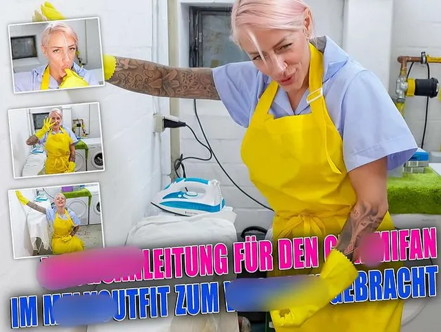 Geile Wichsanleitung für den Gummifan I Stalker mit Melk Outfit zum wichsen gebracht