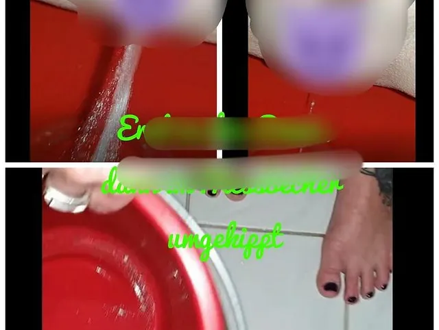 Erst in den Eimer