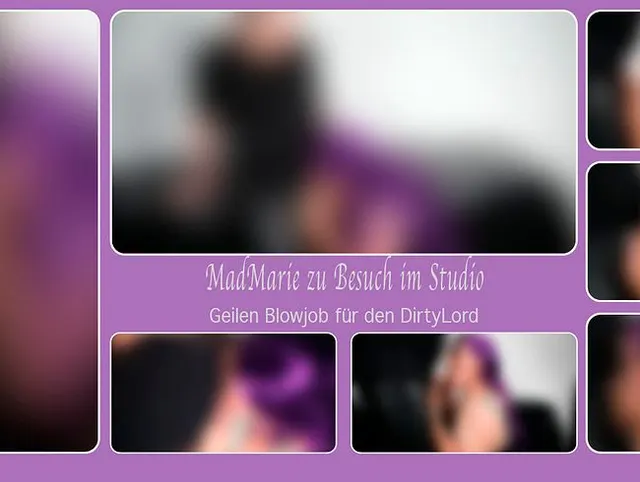 MadMarie zu Besuch im Studio - Geilen Blowjob für den Dirtylord