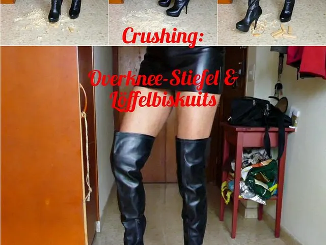 Crushing: Overknee-Stiefel & Löffelbiskuits