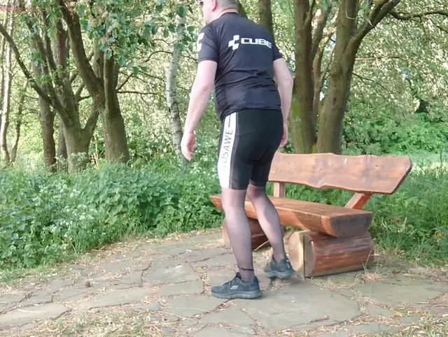 Pause auf der Strumpfhosen Radtour
